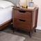Hello Honey® 26" Yume Mid Century Modern Solid Wood Nightstand with 2 Storage Drawers